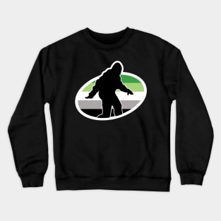 Aromantic Bigfoot Cryptid Pride Crewneck Sweatshirt